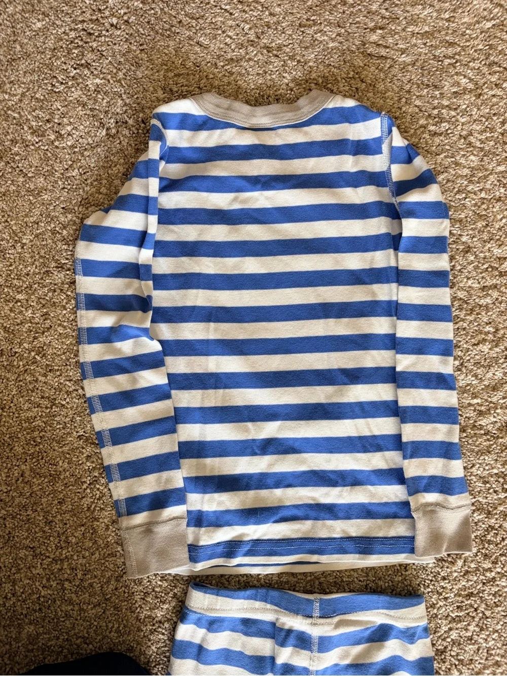 Hanna Andersson Star Wars R2-D2 Striped Long Johns Pajamas Sz 6-7